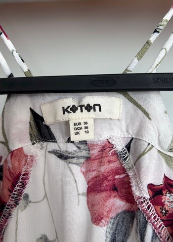 Koton Çiçek Desenli Bohem Uzun Kadın Tulum