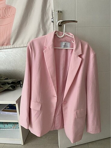 Pembe blazer ceket