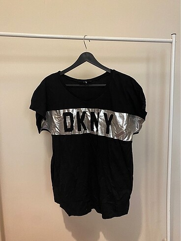 DKNY DKNY siyah metalik tshirt