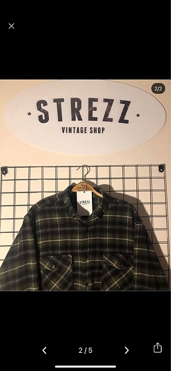 American Vintage Strezz vintage oduncu gömlek oversize y2k