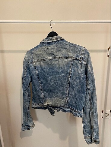 l Beden Bershka crop kot denim ceket