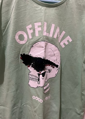 Yeşil Baskılı Pamuklu Erkek Tişört - Görsel 4