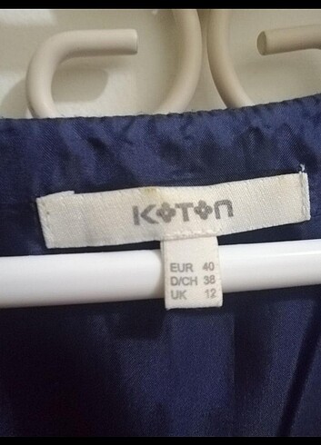 40 Beden Koton lacivert elbise