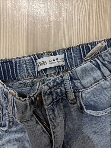 4 Yaş Beden mavi Renk Zara kot pantolon