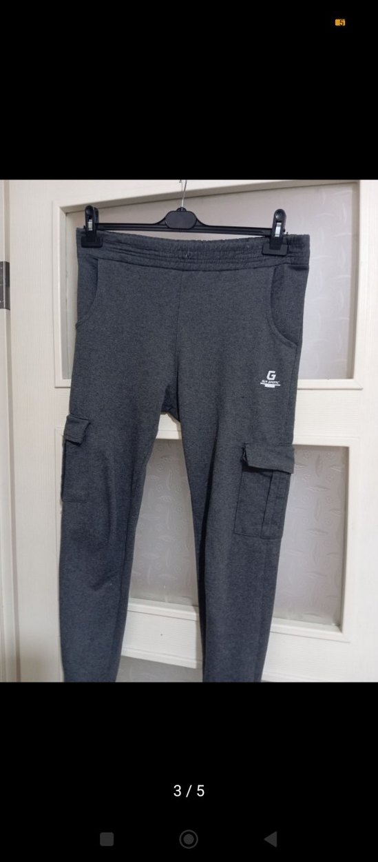 erkek Gri Rahat Kesim Eşofman Altı - Görsel 2