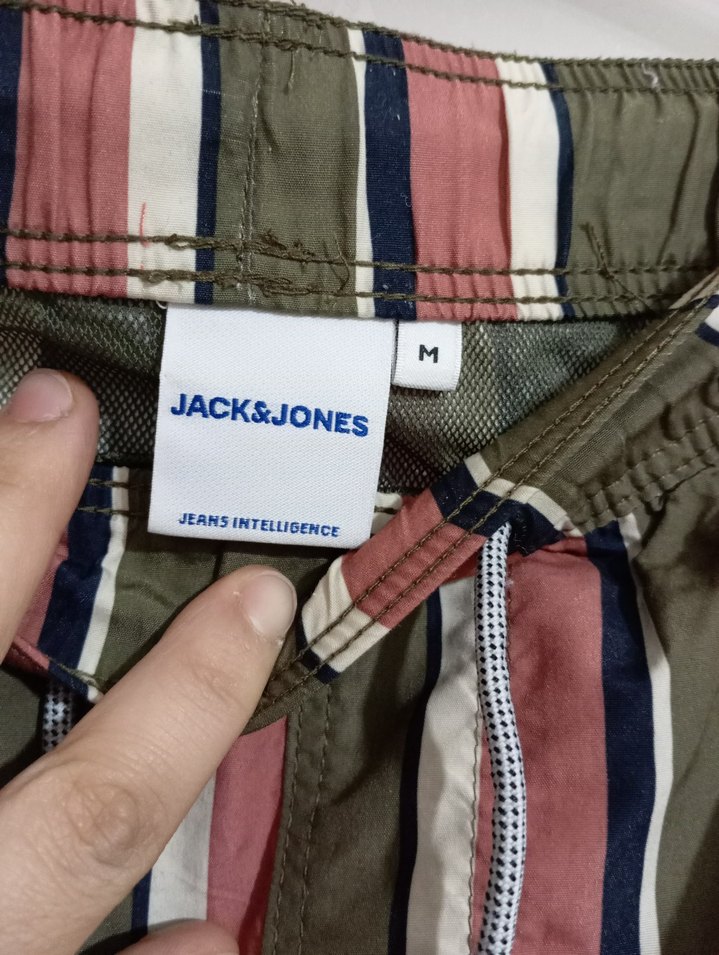 Çizgili Bel Bantlı Erkek Şort Mayo - Görsel 5