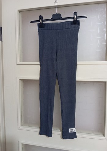 Kız Çocuk Gri Denim Tayt - Görsel 2