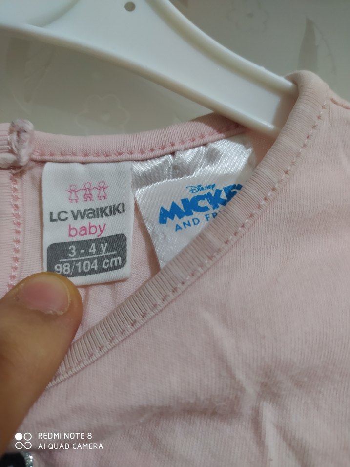 Pembe Uzun Kollu Kız Çocuk Tişört - Görsel 5