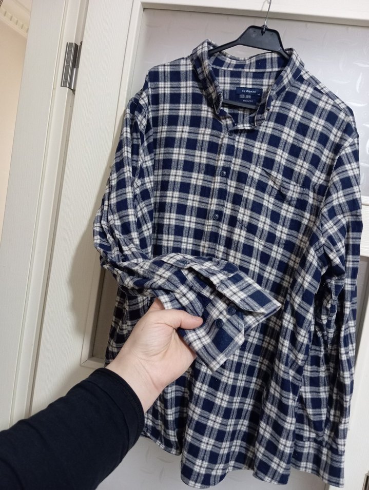 LC Waikiki Gri Ekose Erkek Gömlek - Görsel 2