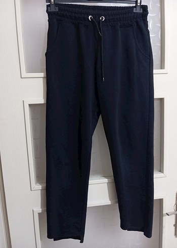 Erkek Siyah Kemerli Rahat Kesim Eşofman Altı - Görsel 3