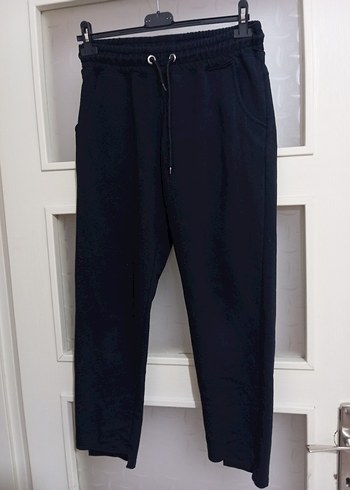 Erkek Siyah Kemerli Rahat Kesim Eşofman Altı - Görsel 2