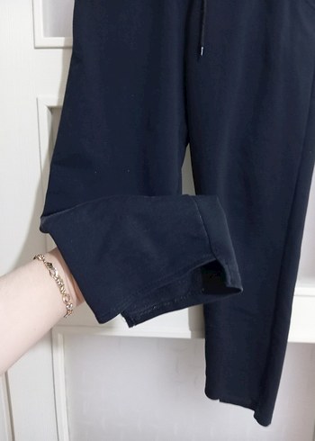 Erkek Siyah Kemerli Rahat Kesim Eşofman Altı - Görsel 4