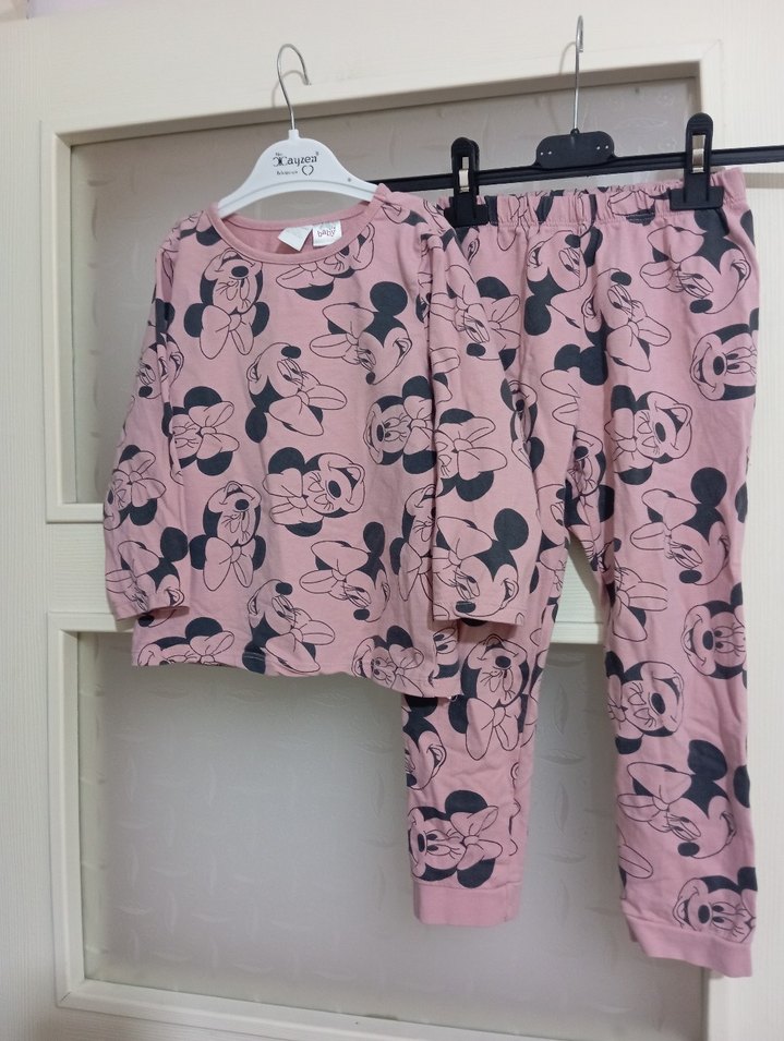 Pembe Baskılı Kız Çocuk Eşofman Takımı - Görsel 3