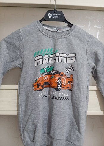 Gri Erkek Çocuk Uzun Kollu Sweatshirt - Görsel 4