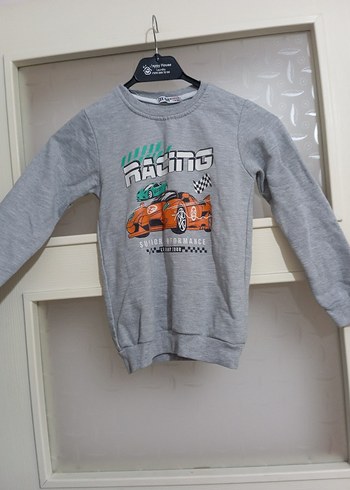 Gri Erkek Çocuk Uzun Kollu Sweatshirt - Görsel 2