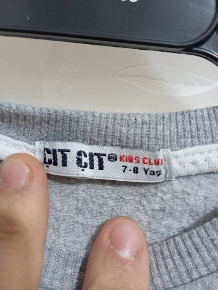 Gri Erkek Çocuk Uzun Kollu Sweatshirt - Görsel 5