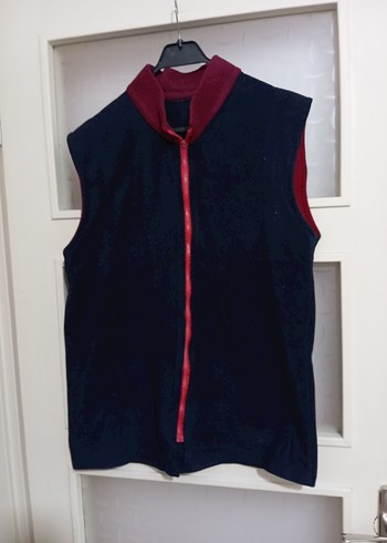 Bordo Fermuarlı Erkek Yelek - Görsel 2