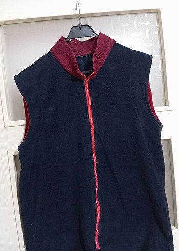 Bordo Fermuarlı Erkek Yelek - Görsel 4