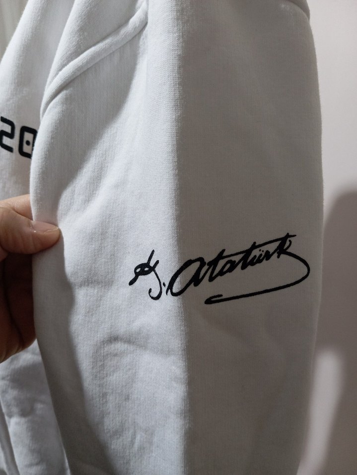 Beyaz Kapüşonlu Sweatshirt — görsel 5/10