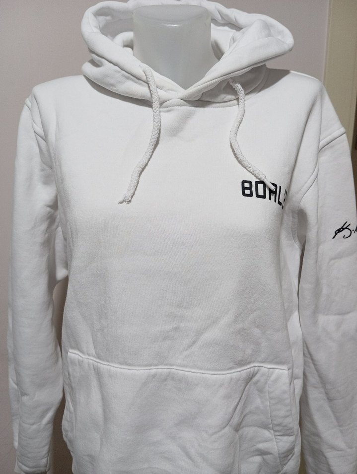 Beyaz Kapüşonlu Sweatshirt — görsel 7/10