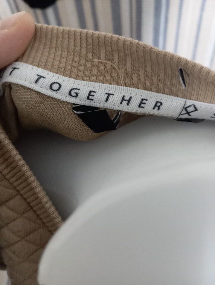 Bej Kapitone FAMILLE Sweatshirt — görsel 8/9