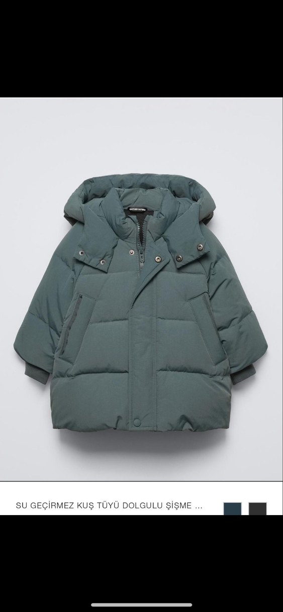 Erkek Çocuk Su Geçirmez Kuş Tüyü Mont - Görsel 2