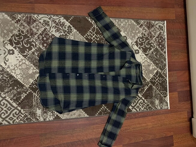 Oversize oduncu gömlek