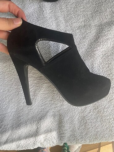 süet - yüksek topuk - Görsel 2