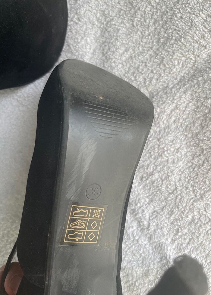 süet - yüksek topuk - Görsel 4