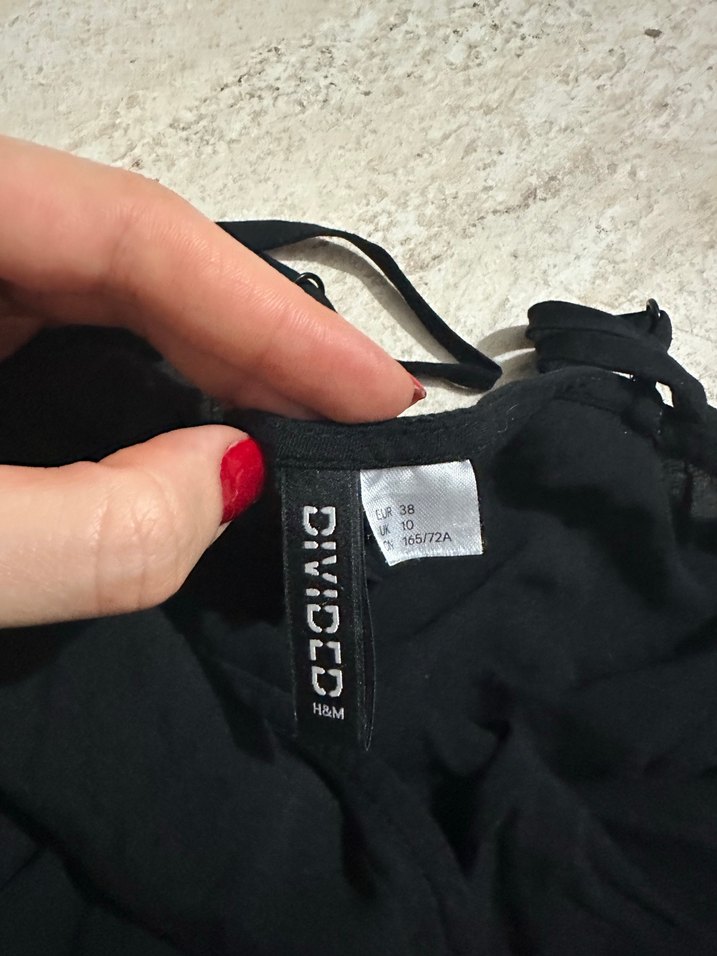 Siyah V Yakalı Mini Tulum - Görsel 2