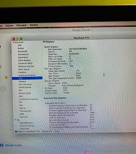 Beden Renk MacBook Pro