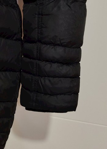 Kemerli Siyah Kadın Kışlık Mont - Görsel 3