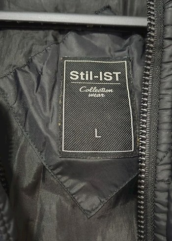 Kemerli Siyah Kadın Kışlık Mont - Görsel 5