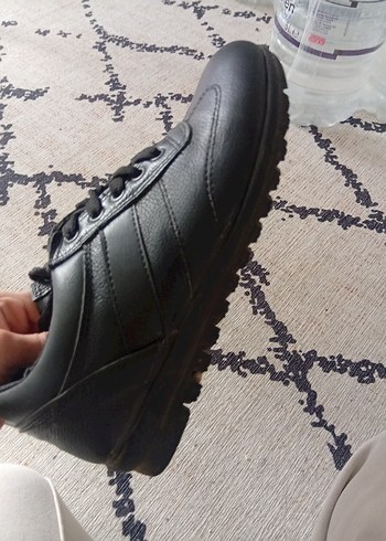 Siyah Bağcıklı Kadın Ayakkabı - Görsel 3