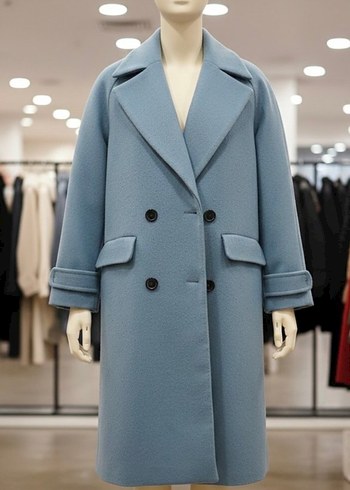 Mavi Kadın kaban - Görsel 4