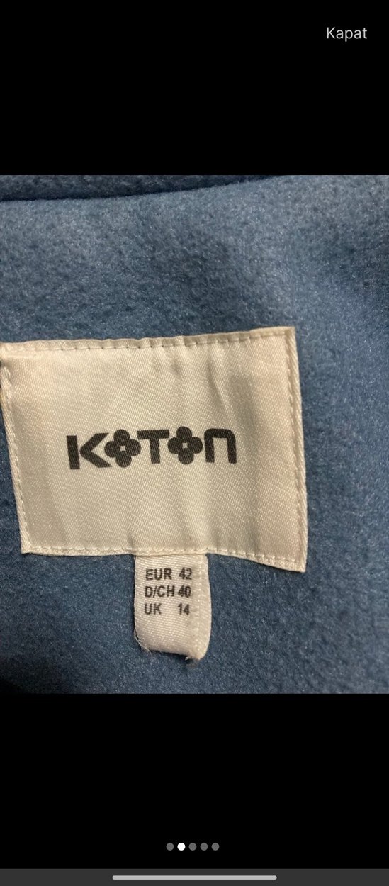 Mavi Kadın kaban - Görsel 3