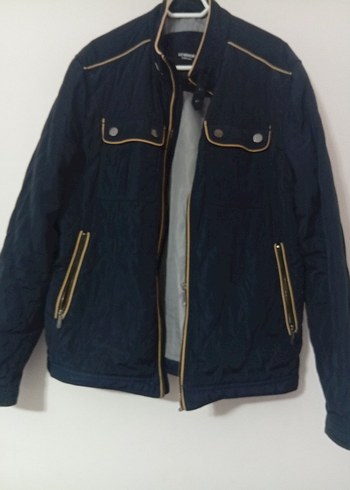 Siyah Fermuarlı Erkek mont - Görsel 2