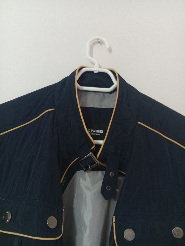 Siyah Fermuarlı Erkek mont - Görsel 3