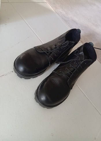 Siyah Minimalist Kadın Bot hakiki deri - Görsel 3