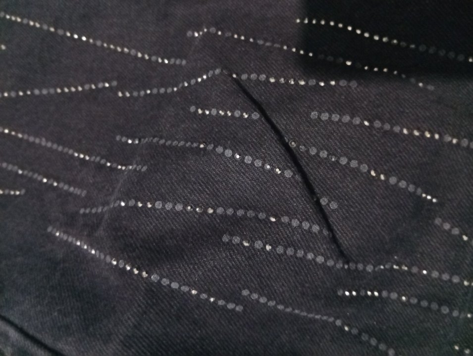 Siyah Payet İşlemeli Kadın Kot Pantolon - Görsel 5