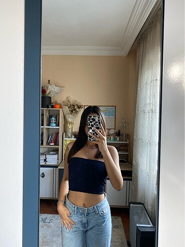 Simli Straplez Bluz