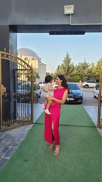 Zara ZARA SATEN ELBİSE