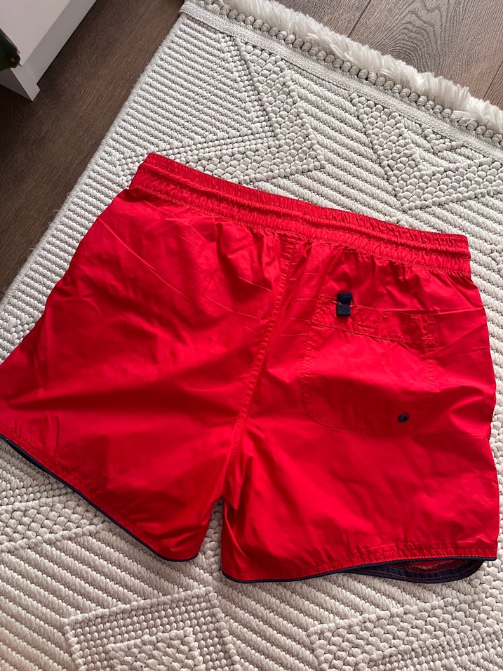 Kırmızı Mini Erkek Deniz Şortu - Görsel 3