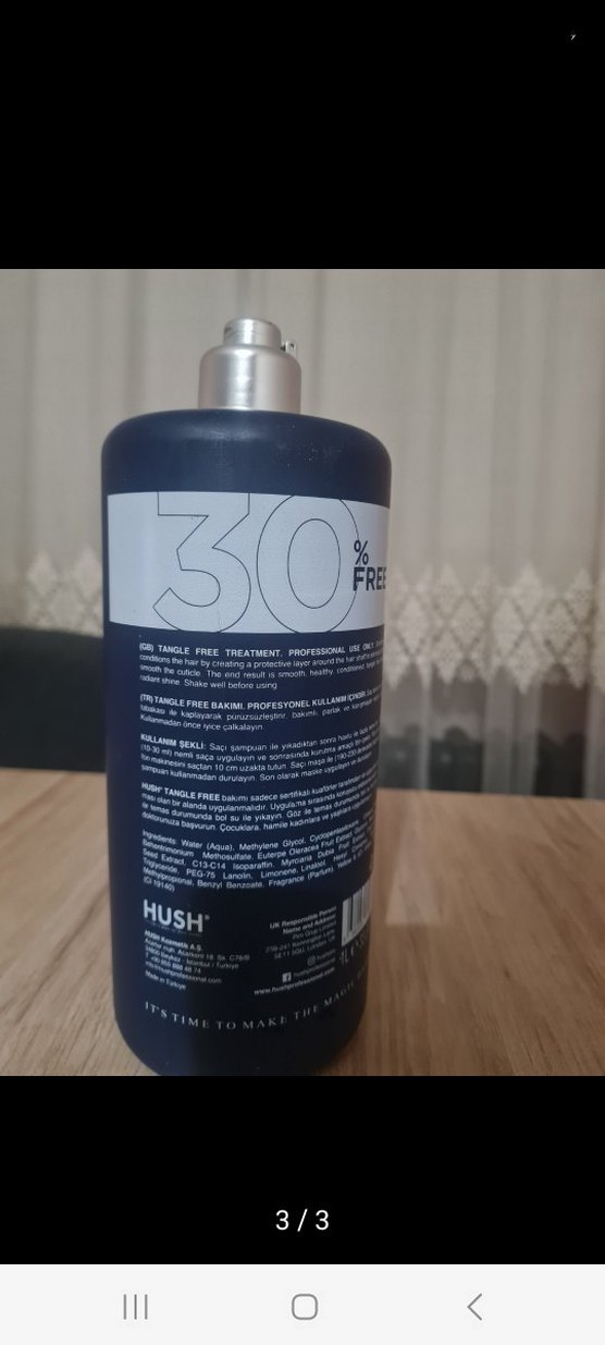 HUSH Keratin Bakim Treatment.Tangle Free 30% İndirimli - Görsel 3