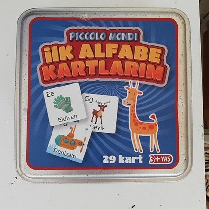eğitici alfabetik kartlar