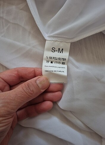 Mayo bikini üstü plaj kıyafeti SM beden - Görsel 3