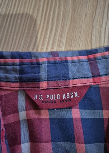 U.S Polo Assn. US polo assn Bordo Düğmeli Uzun Kollu Kadın Gömlek