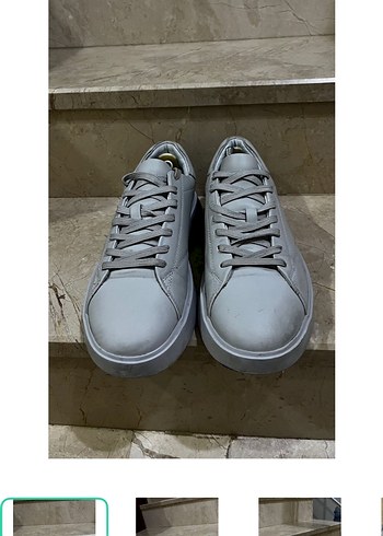Zara Minimal Gri Sneaker