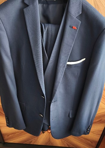 D.S Damat Erkek Lacivert Modern Klasik Takım Elbise