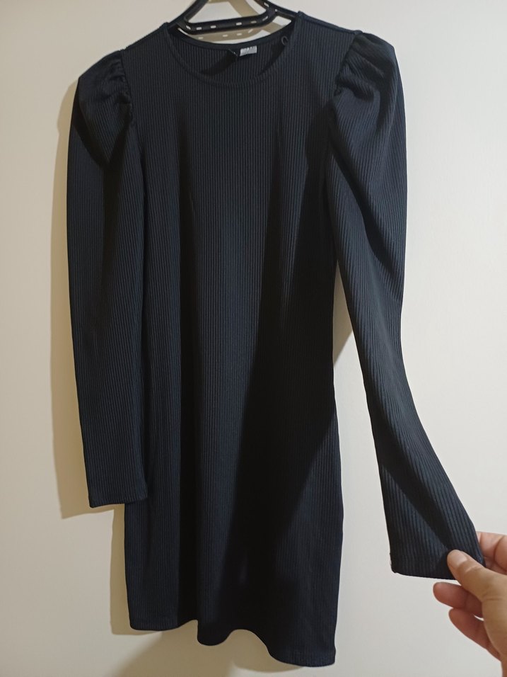 Siyah Midi Kadın Elbise - Görsel 3